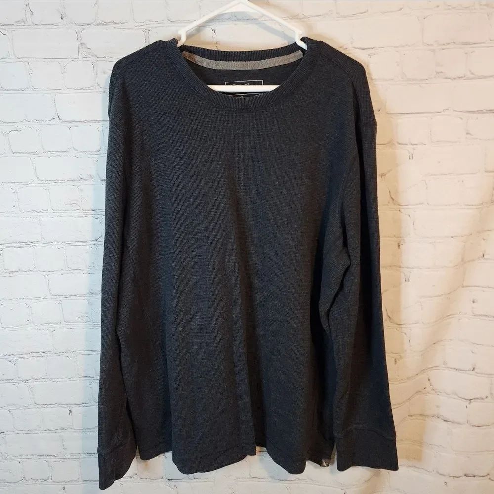 Men's Eddie Bauer Dark Gray Long Sweater, Size XL